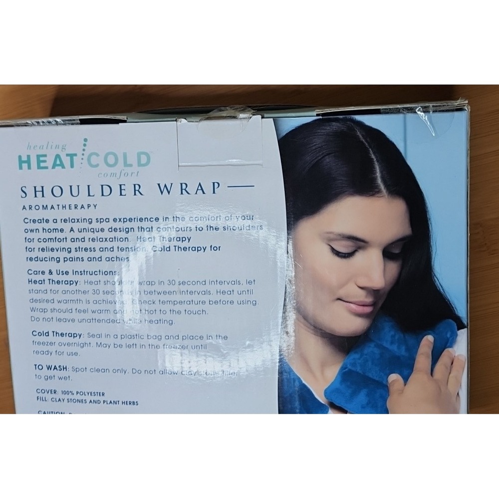 EVRIHOLDER NIB Healing Hot Cold Shoulder Wrap Aromatherapy Weighted Microwavable - Picture 15 of 16